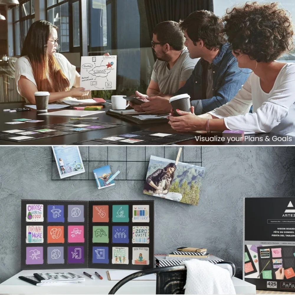 Arteza Vision Board Kit For 4 People - Picture 4 of 4